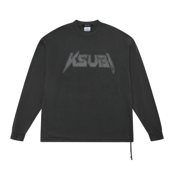 KSUBI ELECTRIC EKCESS LS TEE OLD BLACK LONG SLEEVEE TEE T-SHIRT SIZE XL NWT - Picture 1 of 4